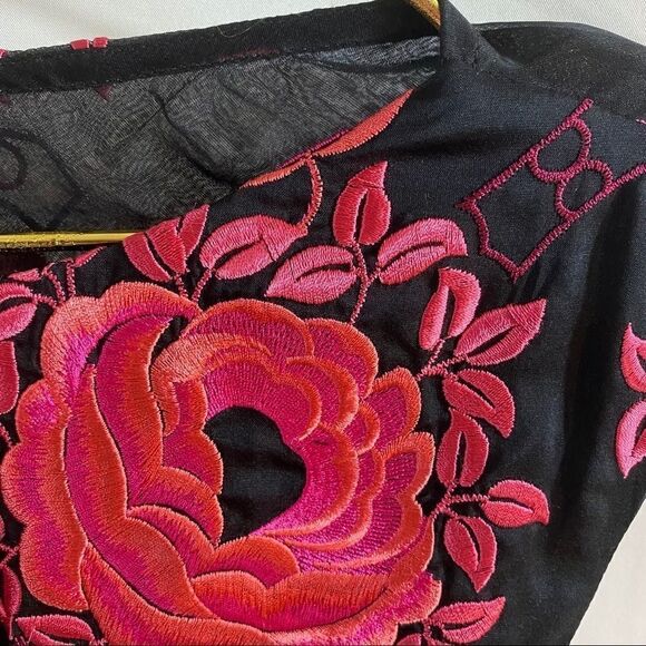 Alice & Olivia Peplum Shovan Embroidered Dress - Picture 4 of 8